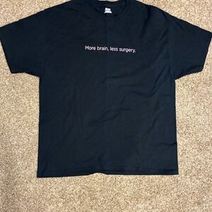 Splunk \"More brain, less surgery.\" Graphic Tee - Hanes Beefy-T XL - Black